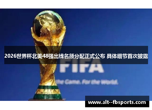 2026世界杯北美48强出线名额分配正式公布 具体细节首次披露 2026世界杯北美48强出线名额分配正式公布 具体细节首次披露